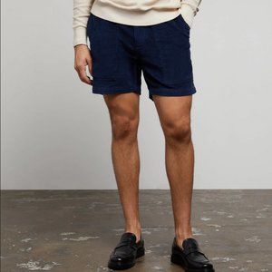 Onia Jumbo Corduroy Expedition Shorts in Deep Navy